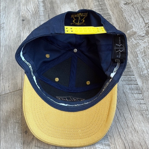 3/$30! Robin Ruth Navy and Yellow Aloha Baseball Cap - Picture 3 of 4
